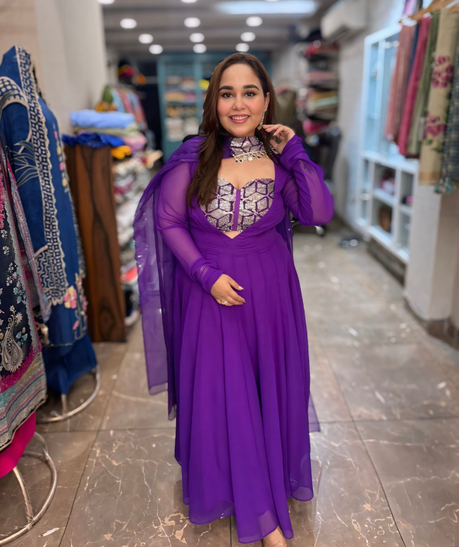 kaavya anarkali suit