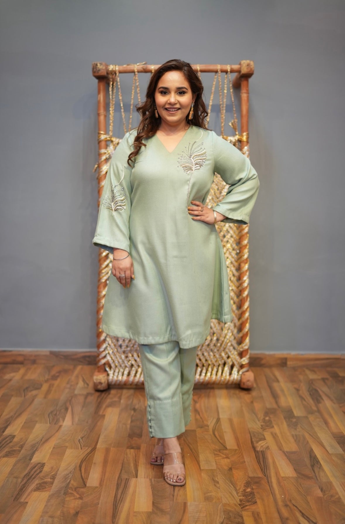 Dunya pashmina co-ord set