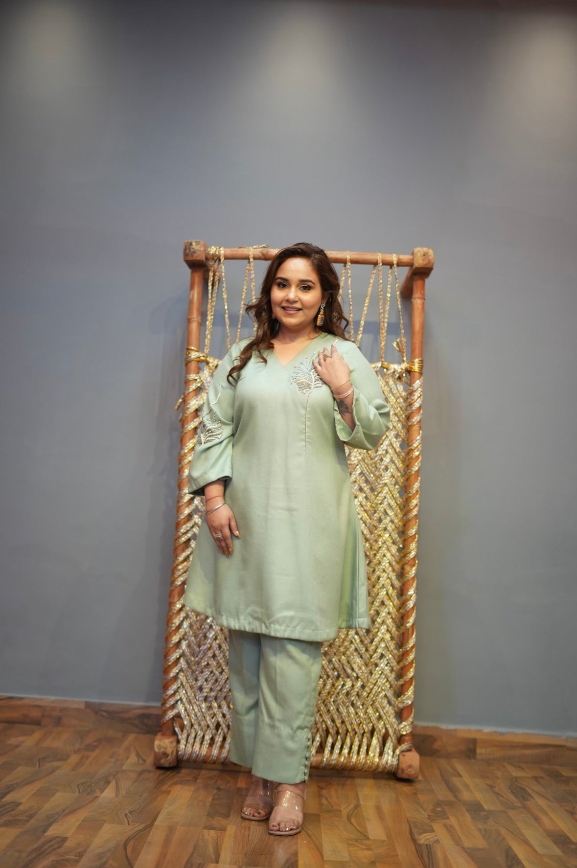 Dunya pashmina co-ord set