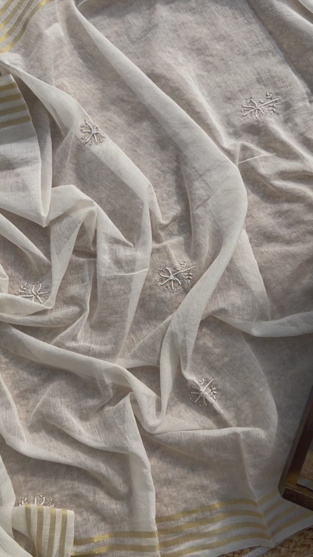 Udaan pure Mulmul Lucknowi suit set