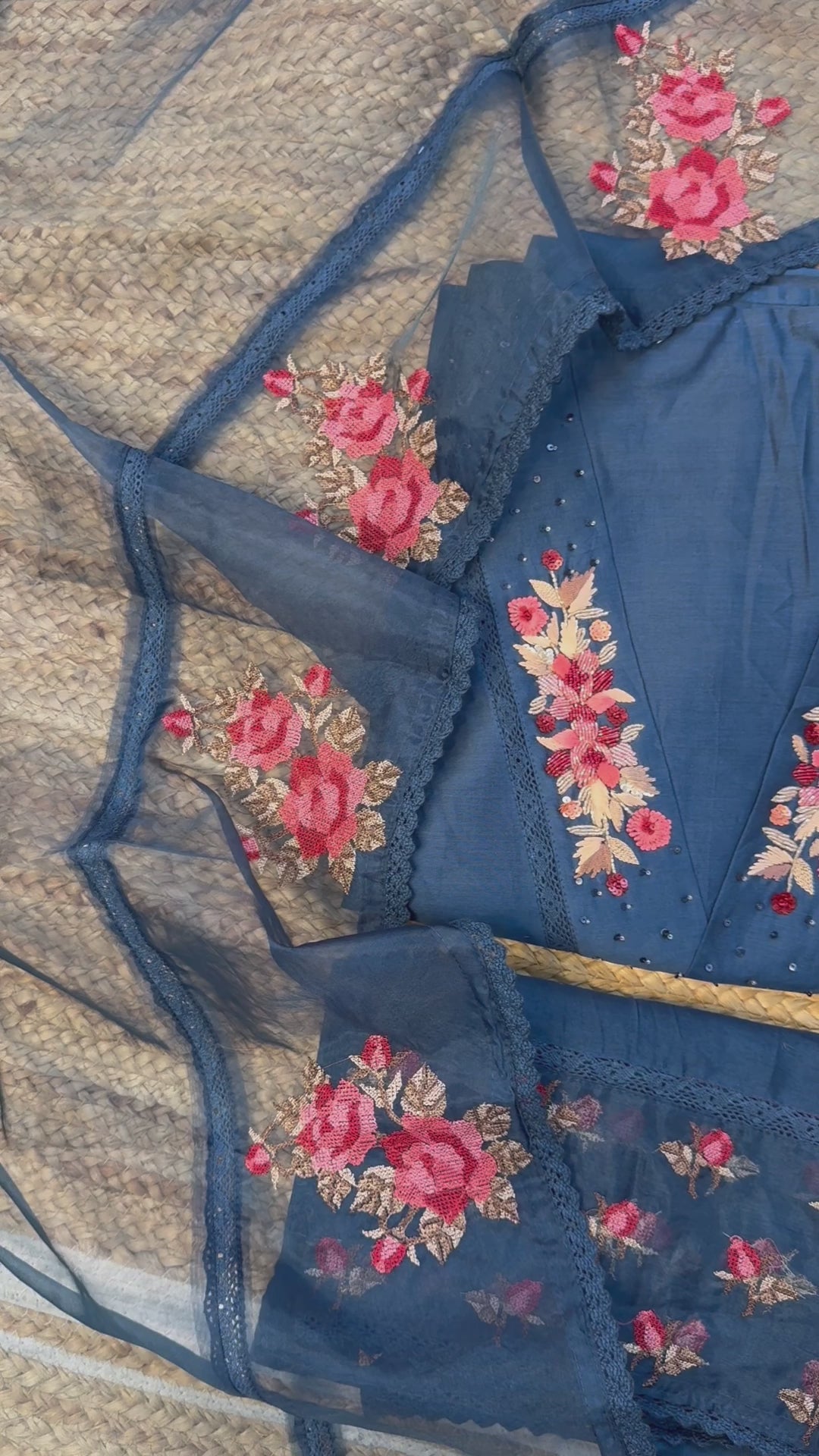 Cham Maheshwari suit set
