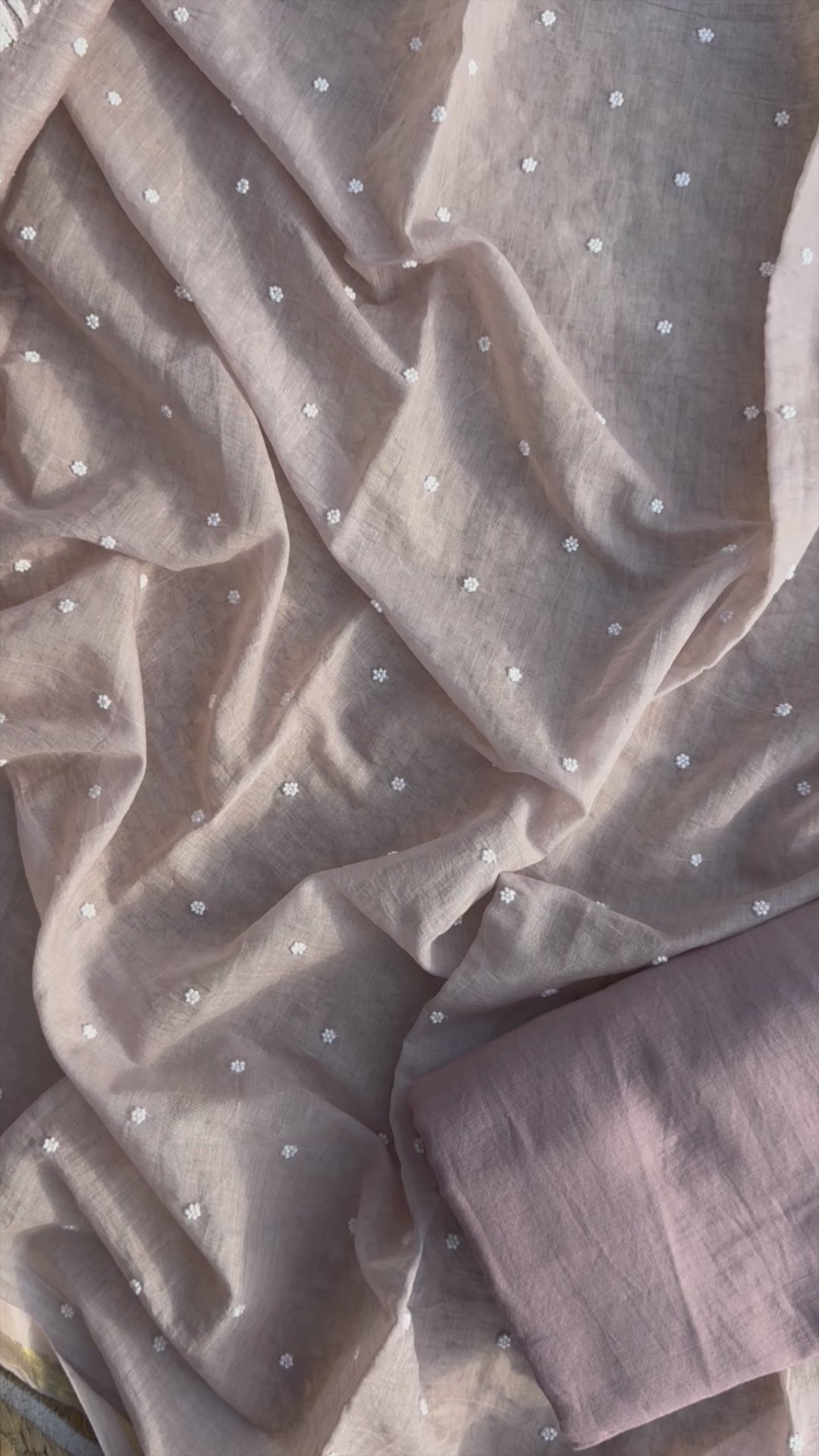 Fiya pure mulmul Chanderi lakhnavi suit set